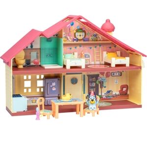 NWT BLUEY Playhouse Dollhouse Toy with Furniture and Figures